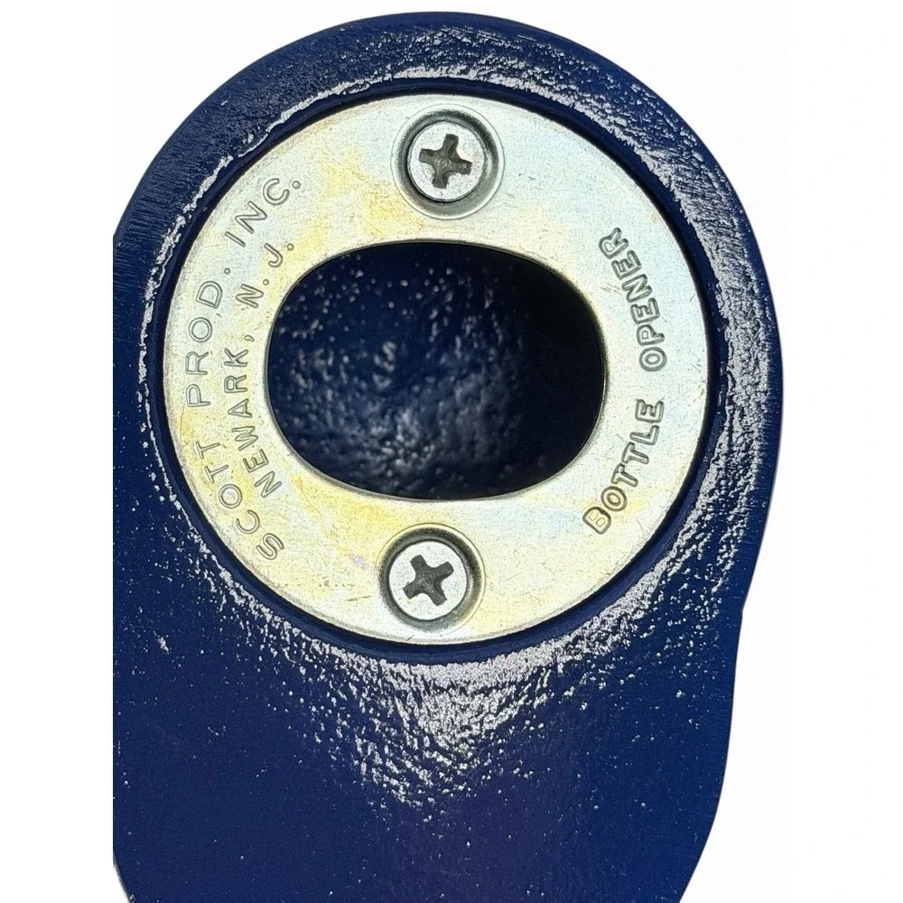 RARE Laurel MD Jockey Cap Bottle Opener Blue Red White‎ Horse Racing Metal Gift
